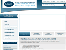 Tablet Screenshot of makfuneralhome.com